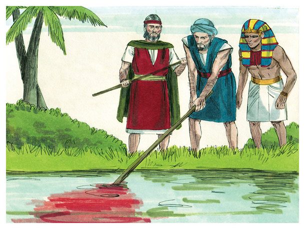 acque del Nilo diventano sangue